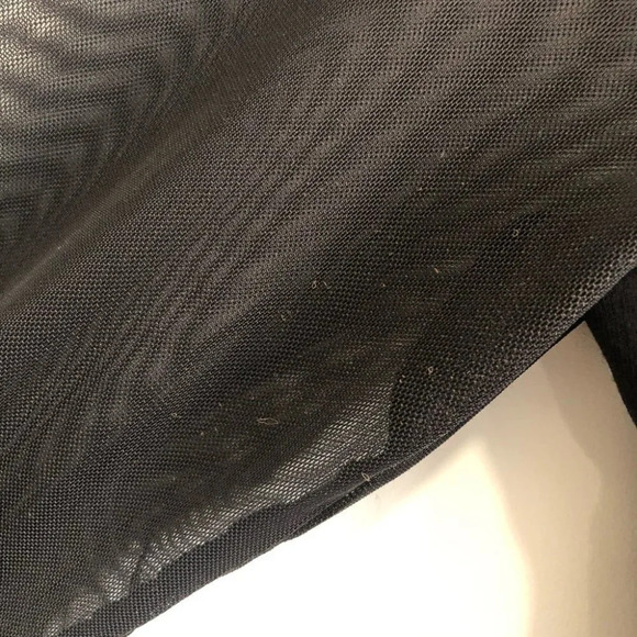 H&M Black Sheer Sleeve Dress  Sz L - Picture 3 of 12